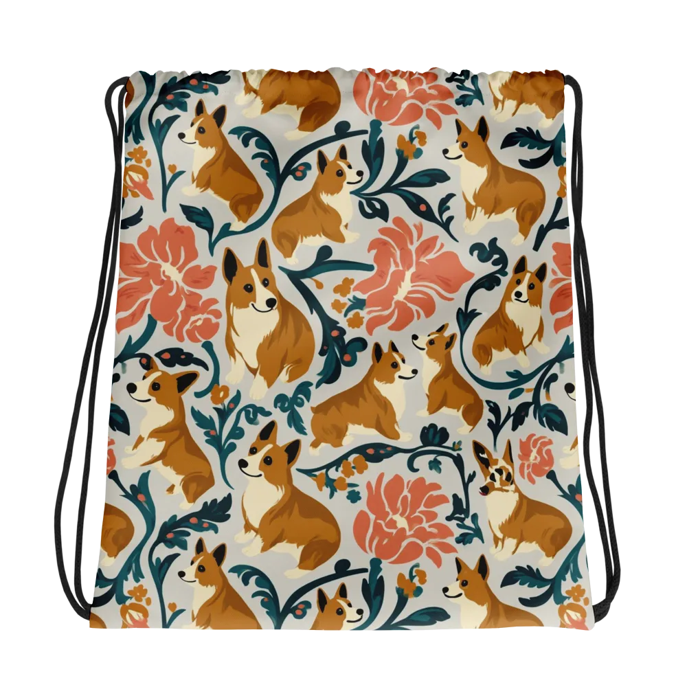 Garden Companions on Drawstring Bag — Photo