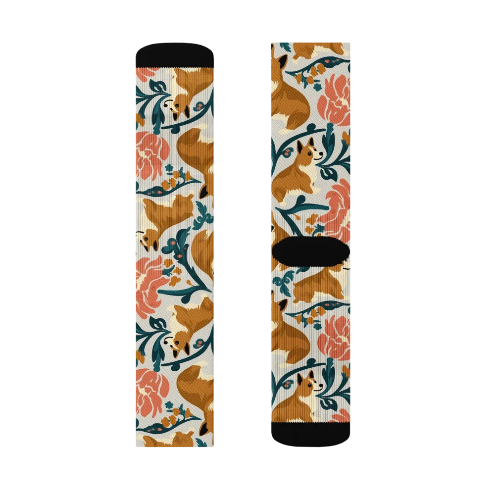 Garden Companions on Socks — Right Sock