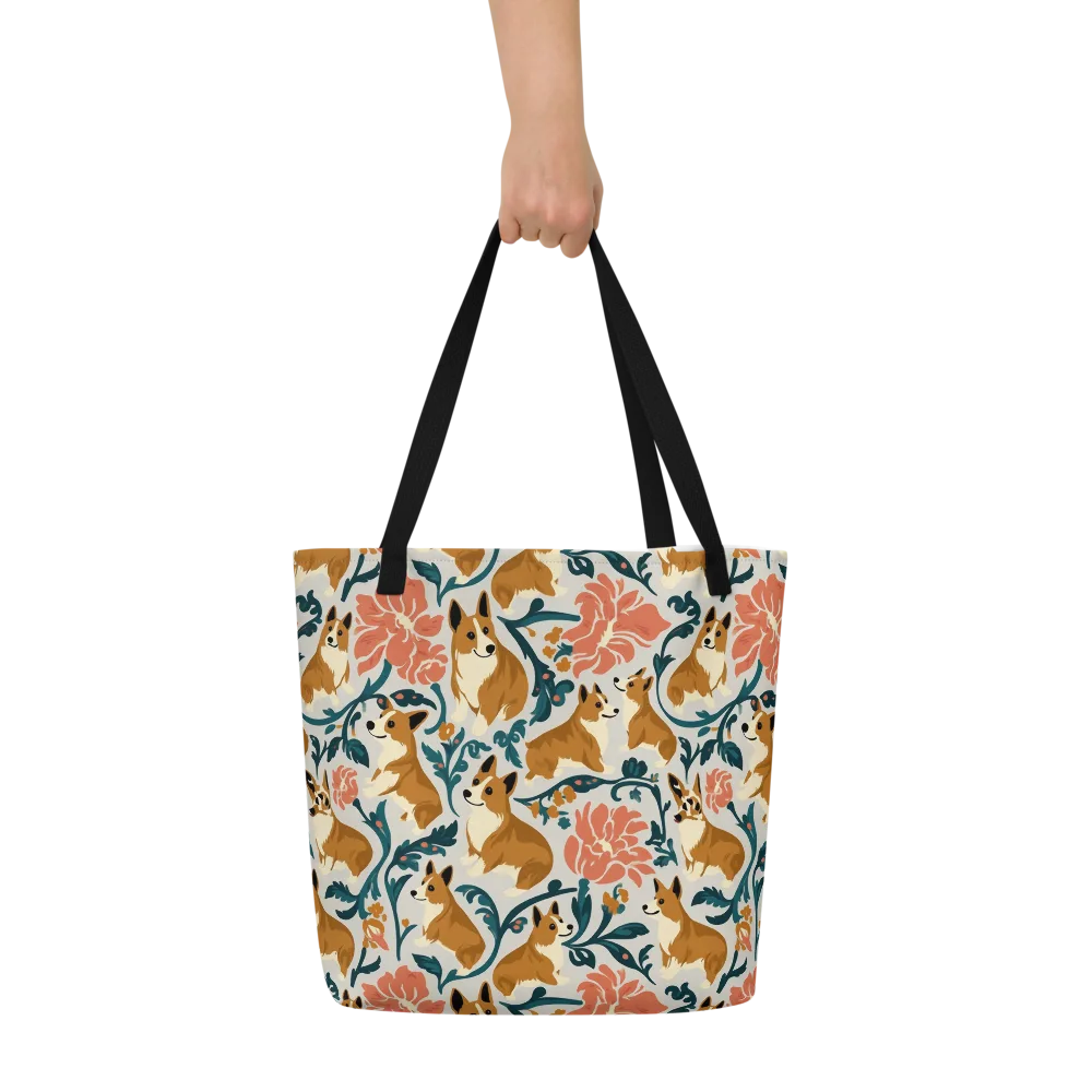 Garden Companions on Large Tote Bag W/ Pocket — Front