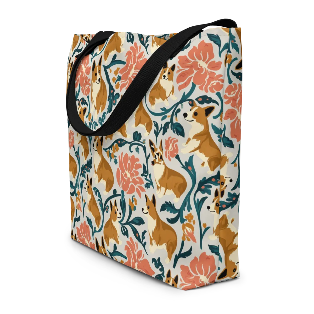 Garden Companions on Large Tote Bag W/ Pocket — Front