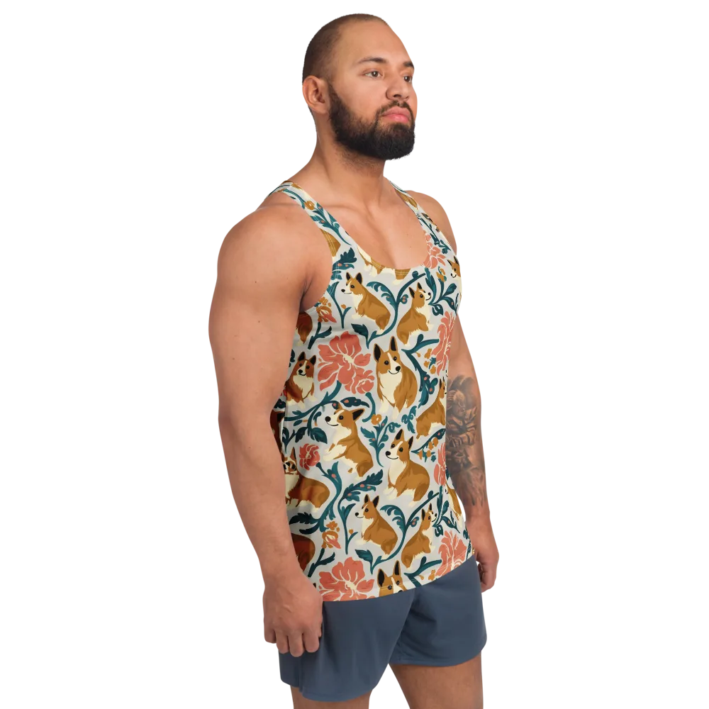 Garden Companions on Men's Tank Top — Right Front