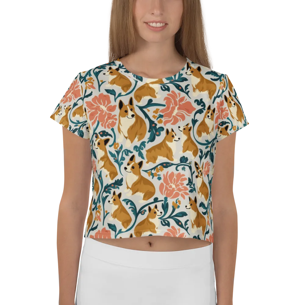 Garden Companions on Crop Tee — Front