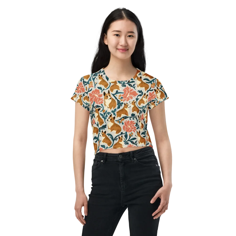 Garden Companions on Crop Tee — Front