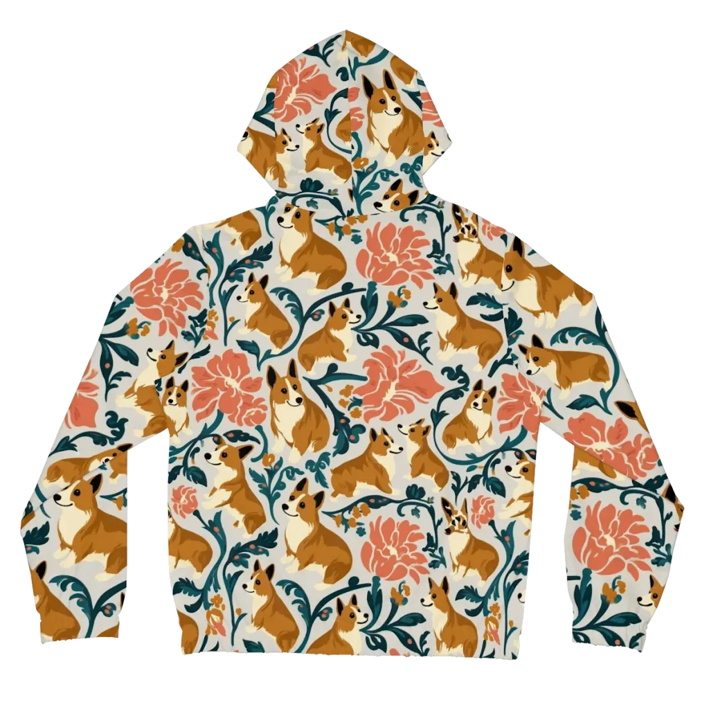 Garden Companions on Women's Full-Zip Hoodie — Back