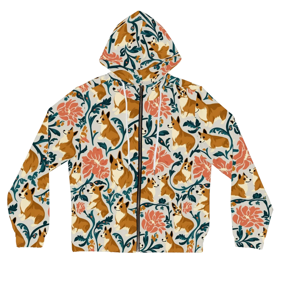 Garden Companions on Women's Full-Zip Hoodie — Front