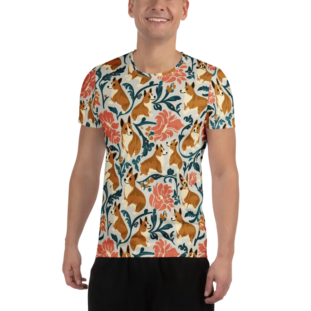 Garden Companions on Men's Athletic T-Shirt — Front
