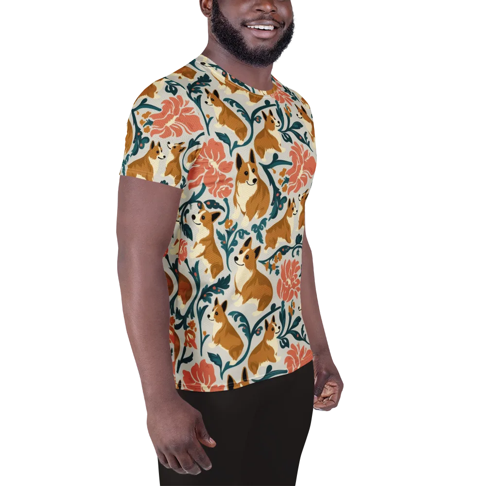 Garden Companions on Men's Athletic T-Shirt — Right