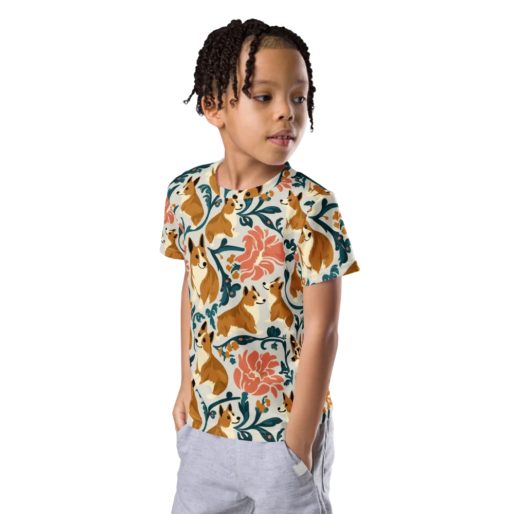 Garden Companions on Kids Crew Neck T-Shirt — Left Front