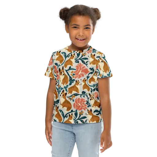 Garden Companions on a Kids Crew Neck T-Shirt