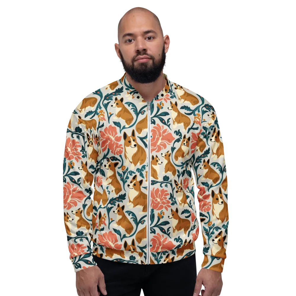 Garden Companions on Bomber Jacket — Front