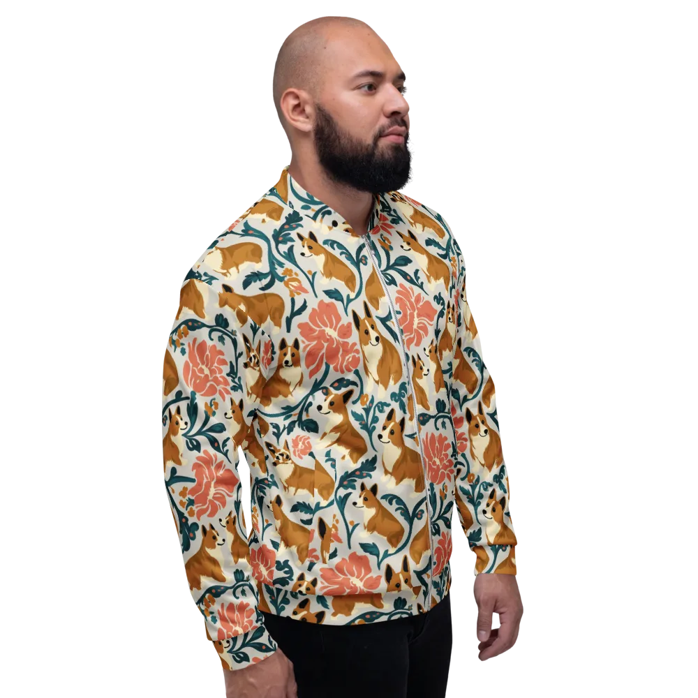 Garden Companions on Bomber Jacket — Right