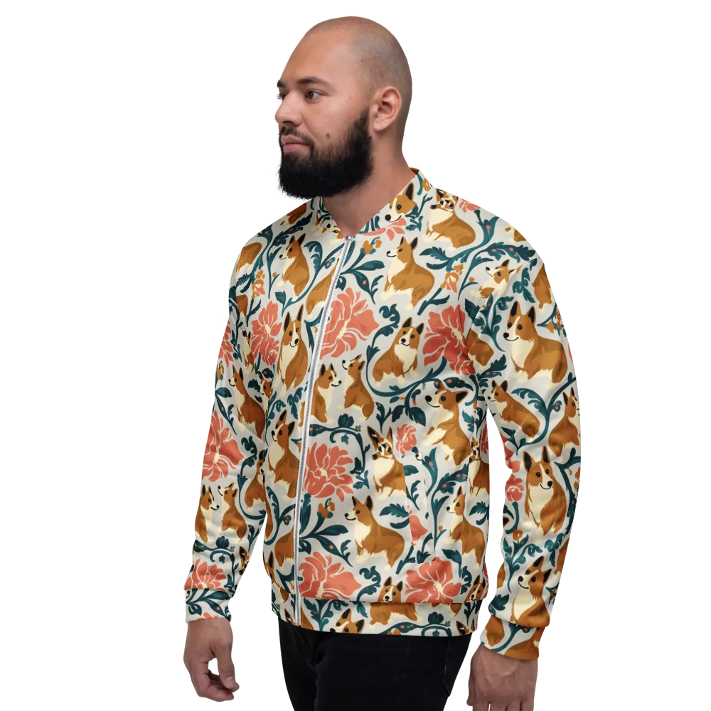 Garden Companions on Bomber Jacket — Left