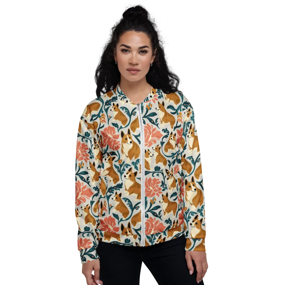 Garden Companions on Bomber Jacket — Front