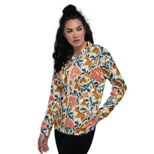 Garden Companions on a Bomber Jacket