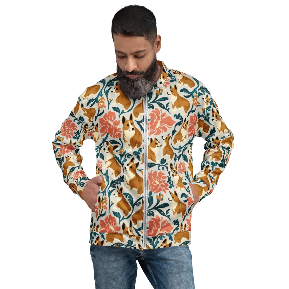 Garden Companions on Bomber Jacket — Front