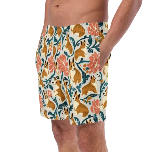 Garden Companions on a Swim Trunks