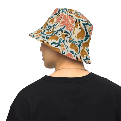 Garden Companions on a Reversible Bucket Hat