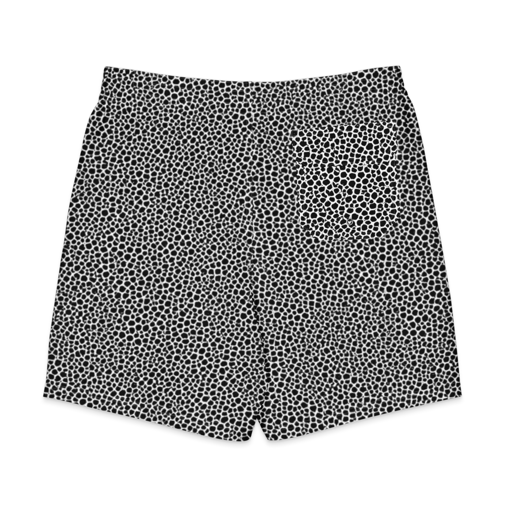 Obsidian Cellular on Men's Board Shorts — Back