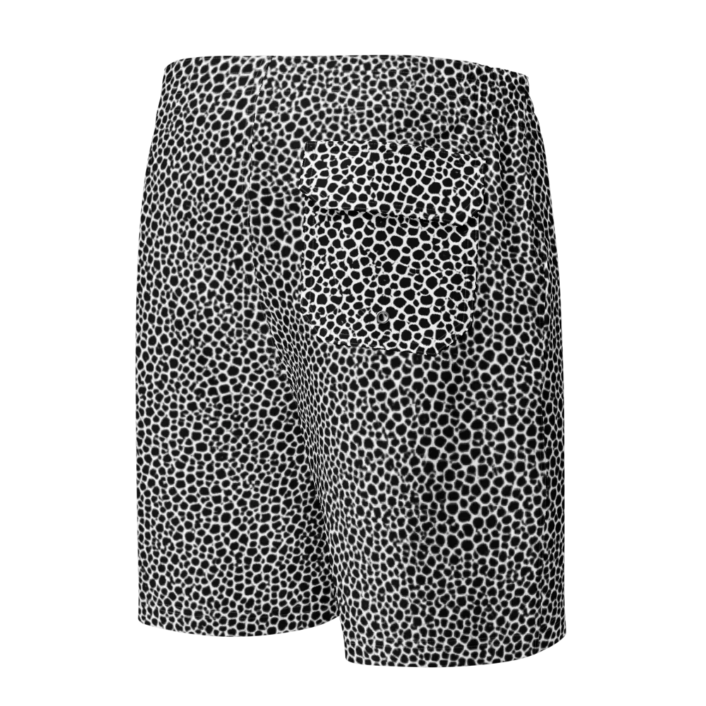 Obsidian Cellular on Men's Board Shorts — Back