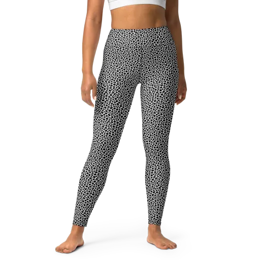 Obsidian Cellular on a Yoga Leggings