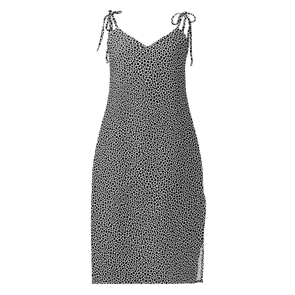 Obsidian Cellular on Slip Dress — Front