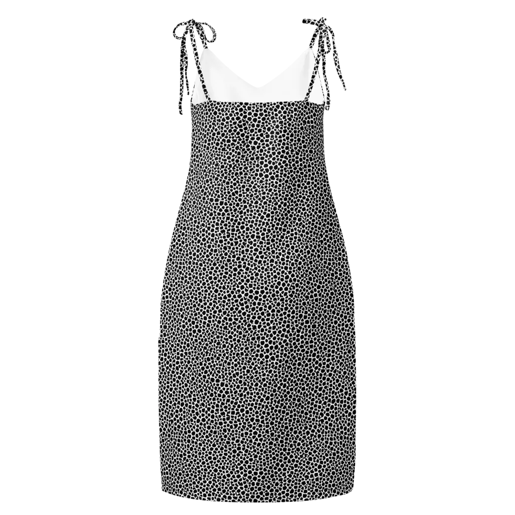 Obsidian Cellular on Slip Dress — Back