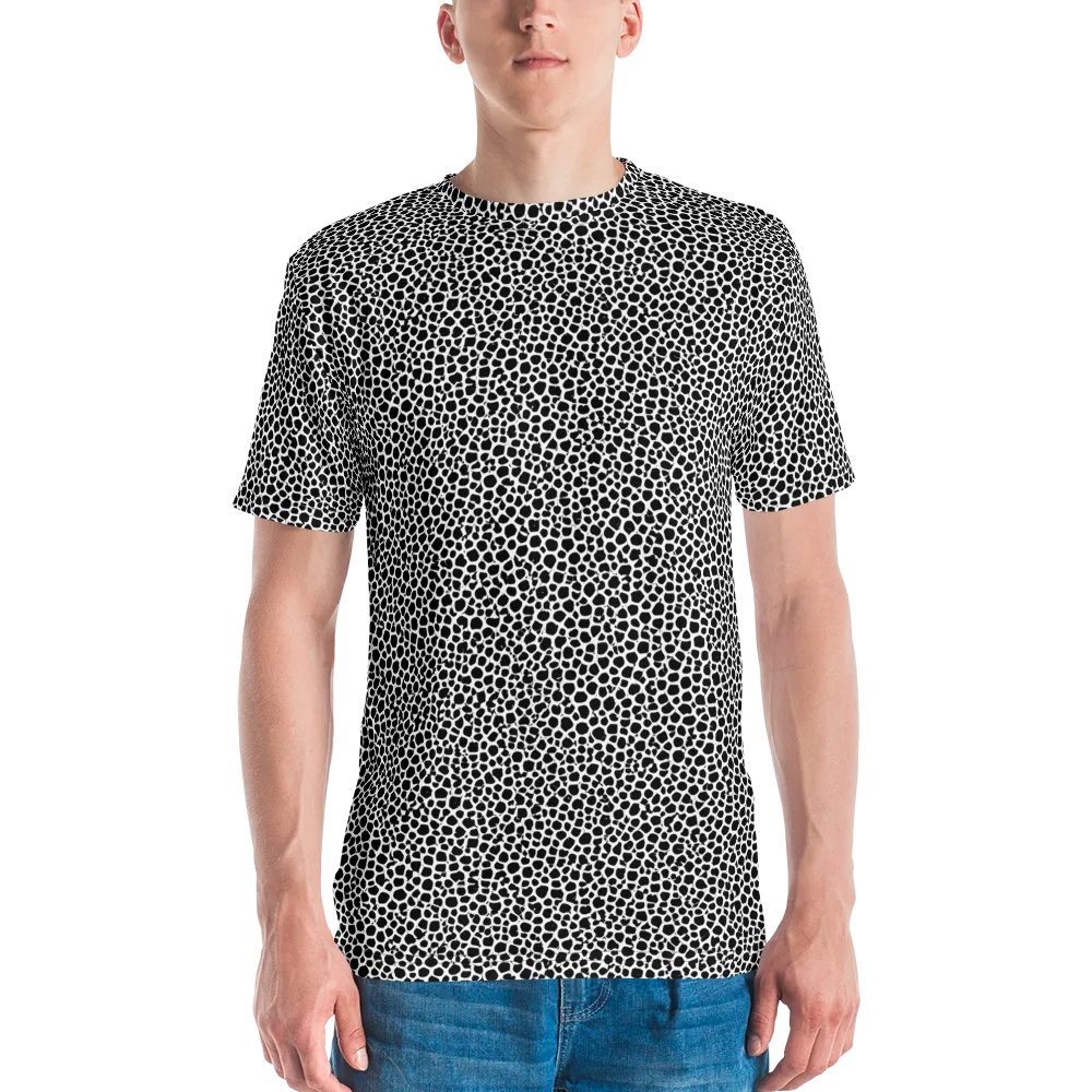 Obsidian Cellular on Men's Crew Neck T-Shirt — Front