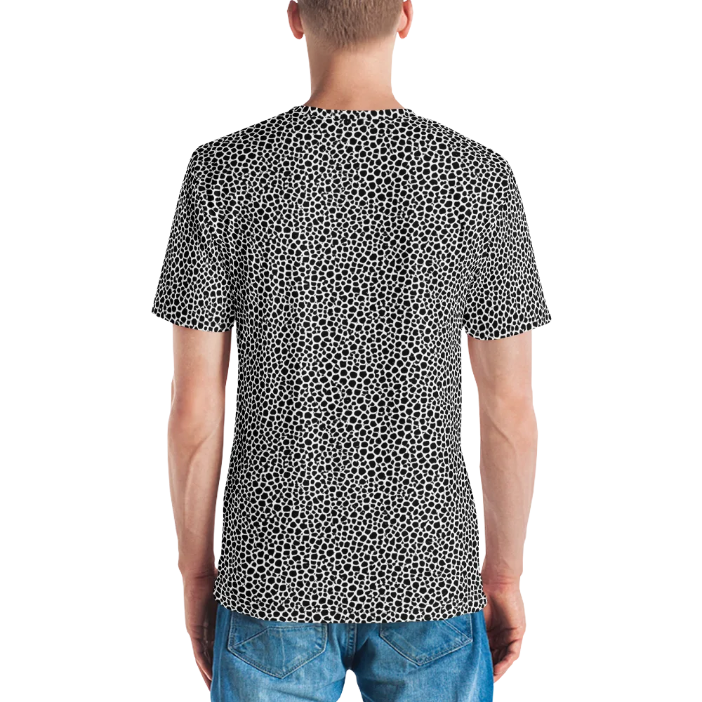 Obsidian Cellular on Men's Crew Neck T-Shirt — Back