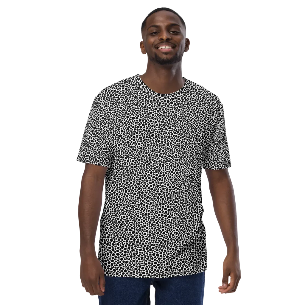 Obsidian Cellular on Men's Crew Neck T-Shirt — Front