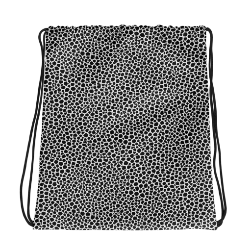Obsidian Cellular on a Drawstring Bag
