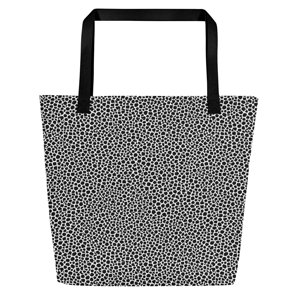 Obsidian Cellular on Large Tote Bag W/ Pocket — Front