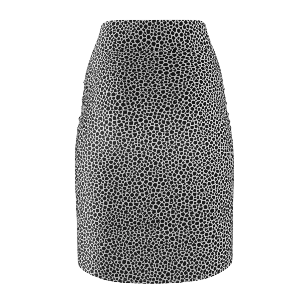 Obsidian Cellular on Pencil Skirt — Back