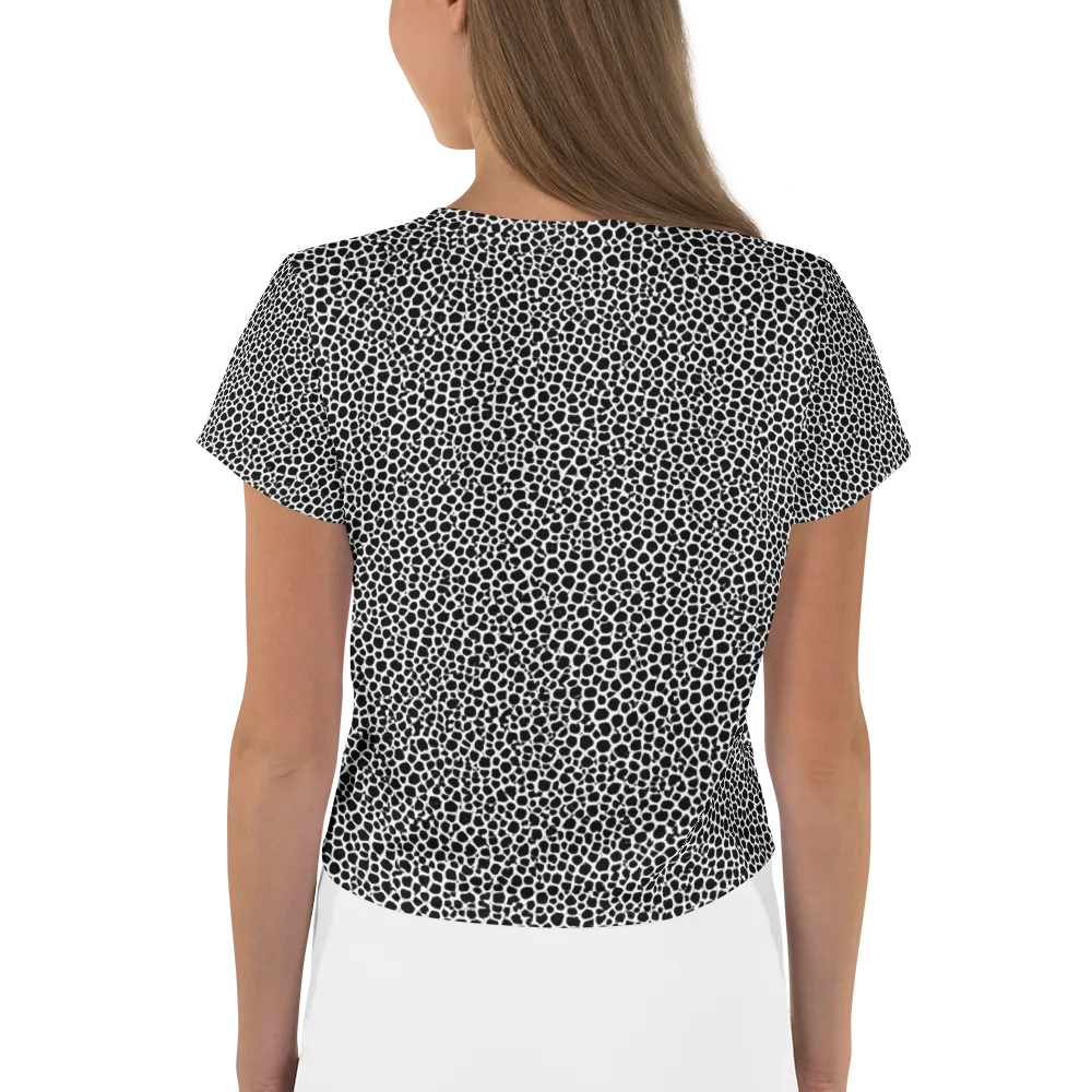 Obsidian Cellular on Crop Tee — Back