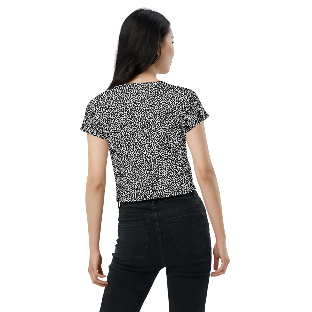 Obsidian Cellular on Crop Tee — Back