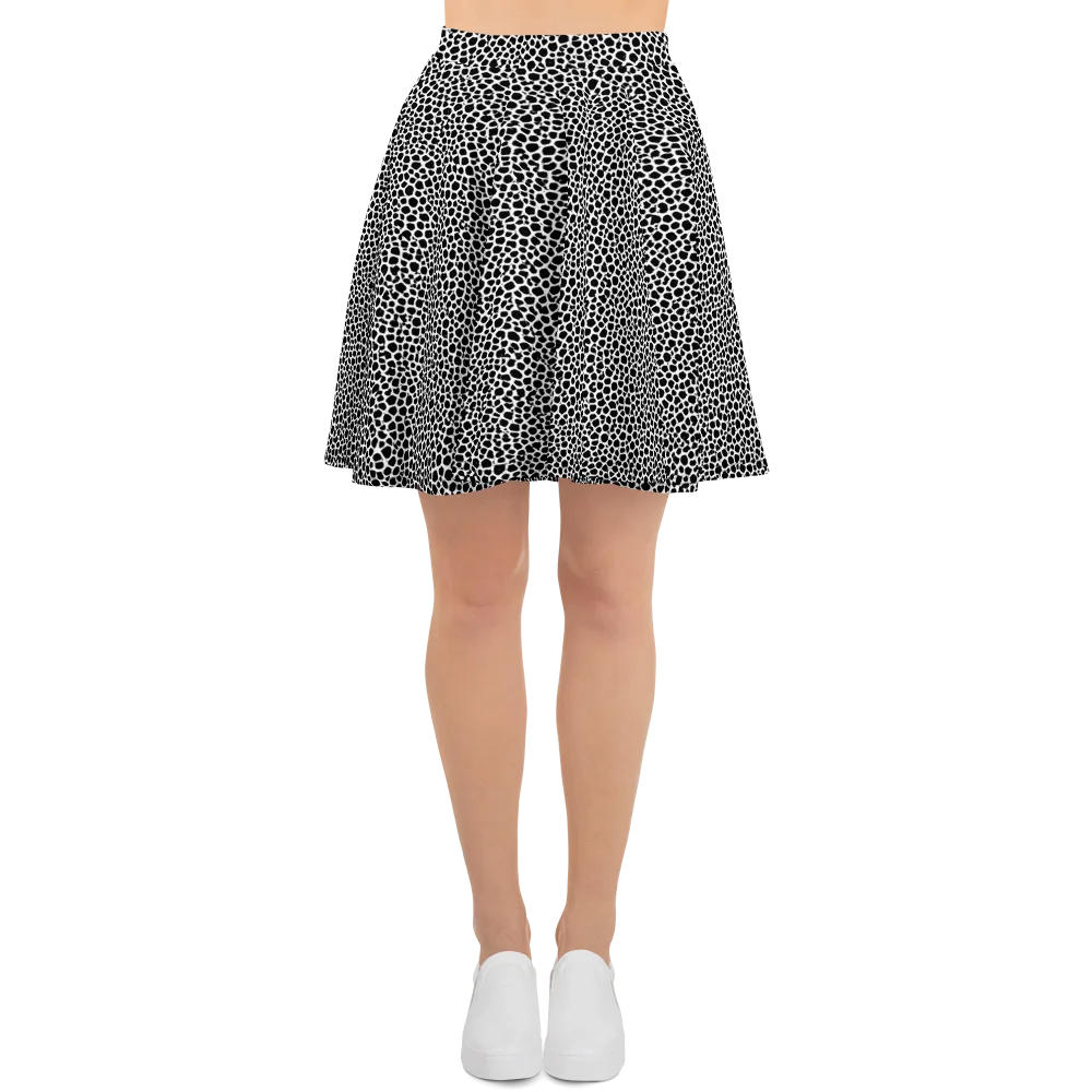 Obsidian Cellular on Skater Skirt — Front
