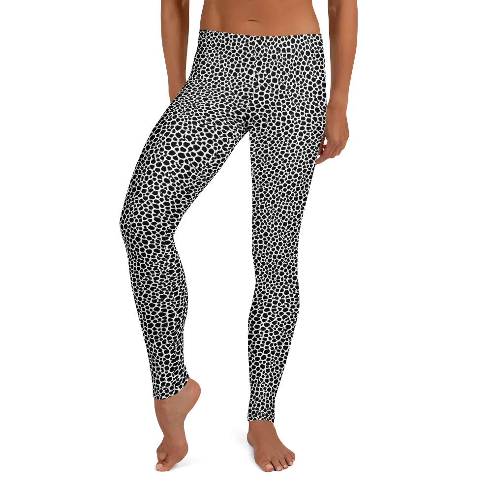 Obsidian Cellular on Leggings — Front