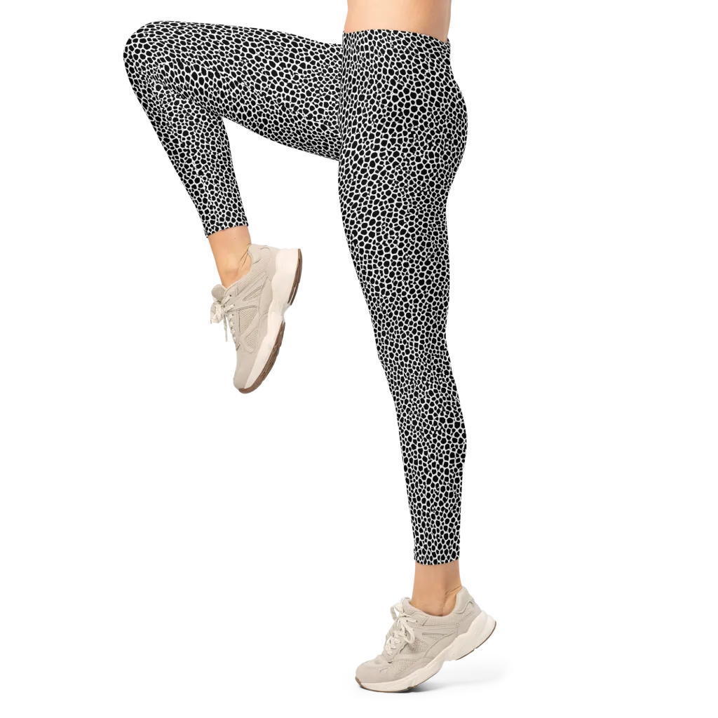 Obsidian Cellular on Leggings — Left