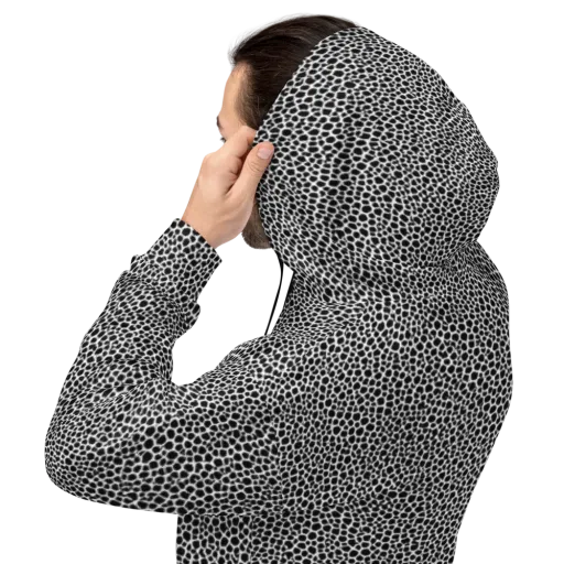 Obsidian Cellular on a Hoodie