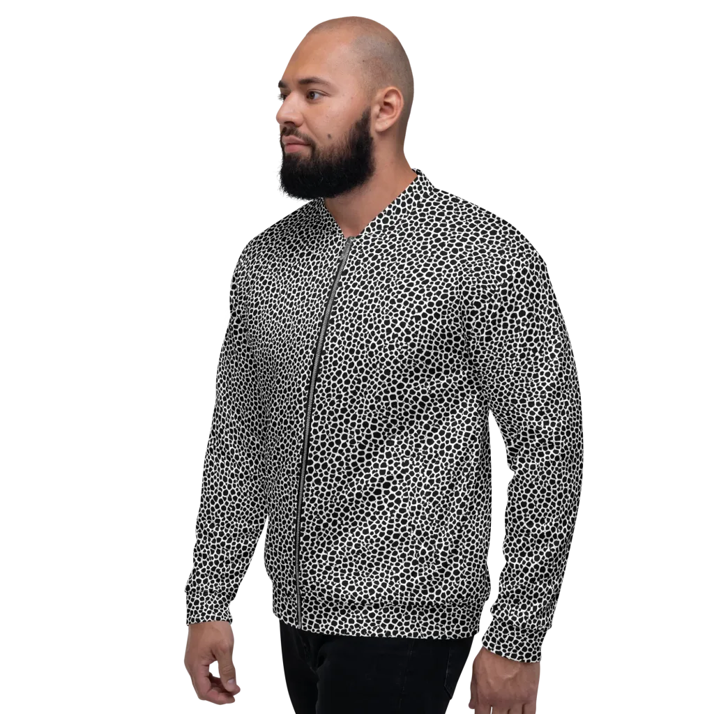 Obsidian Cellular on Bomber Jacket — Left