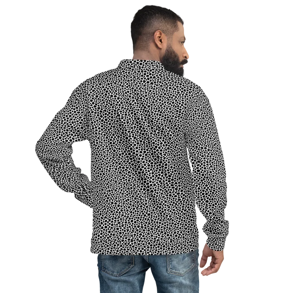Obsidian Cellular on Bomber Jacket — Back