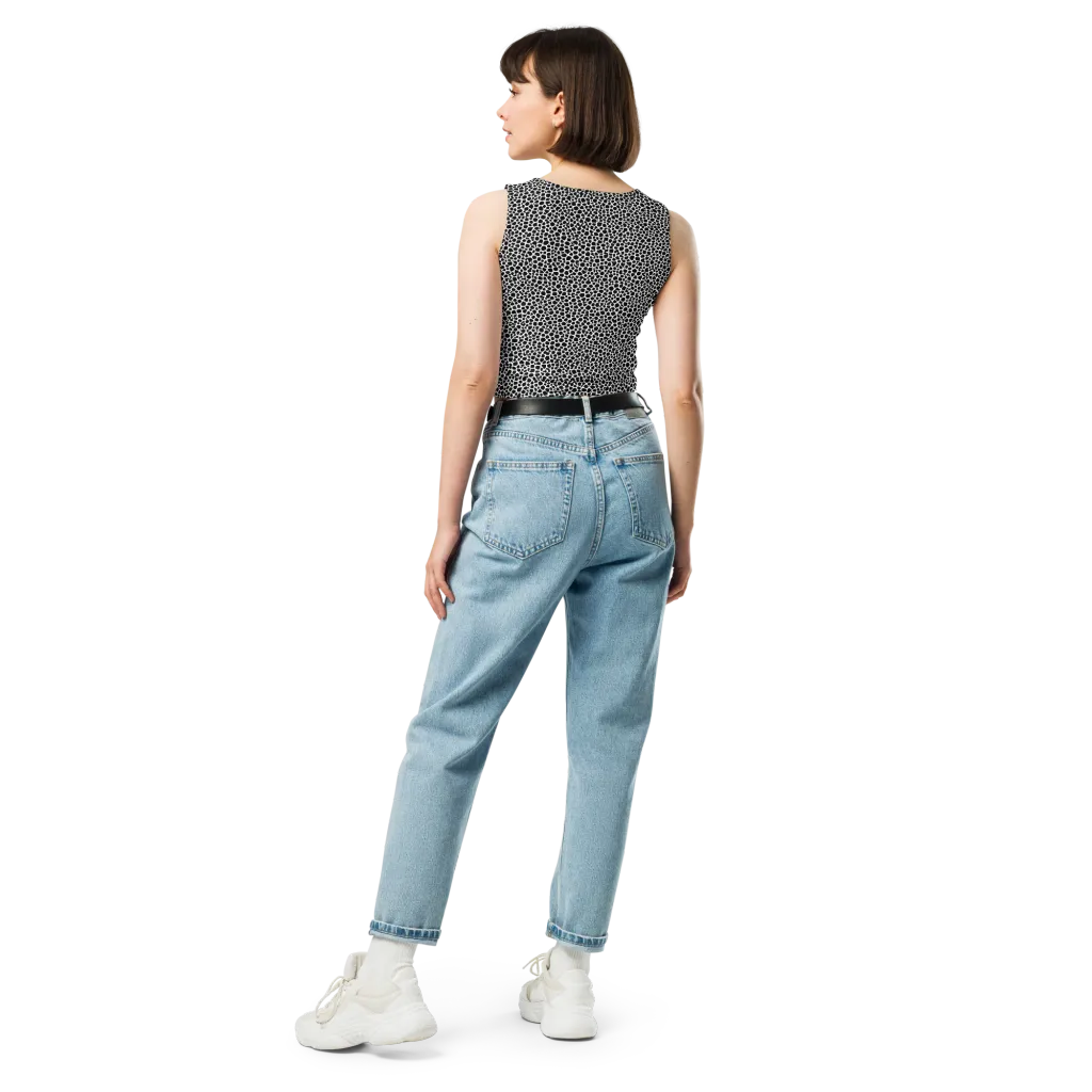 Obsidian Cellular on Crop Top — Back