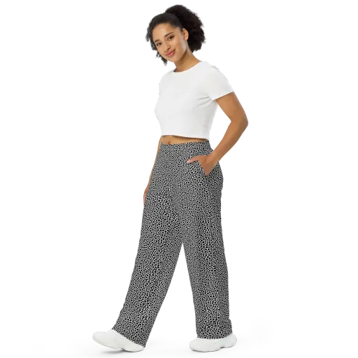 Obsidian Cellular on a Wide-Leg Pants