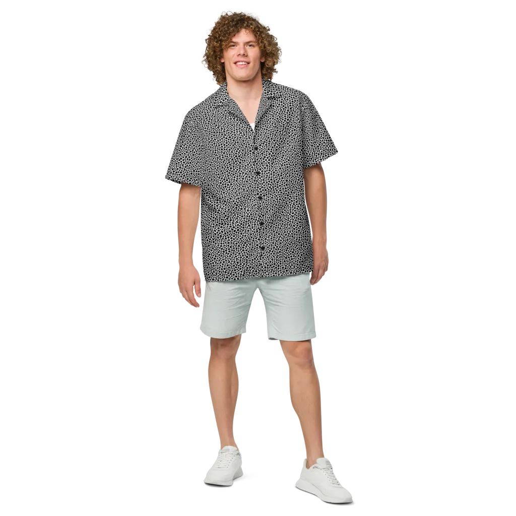 Obsidian Cellular on Button Shirt — Front