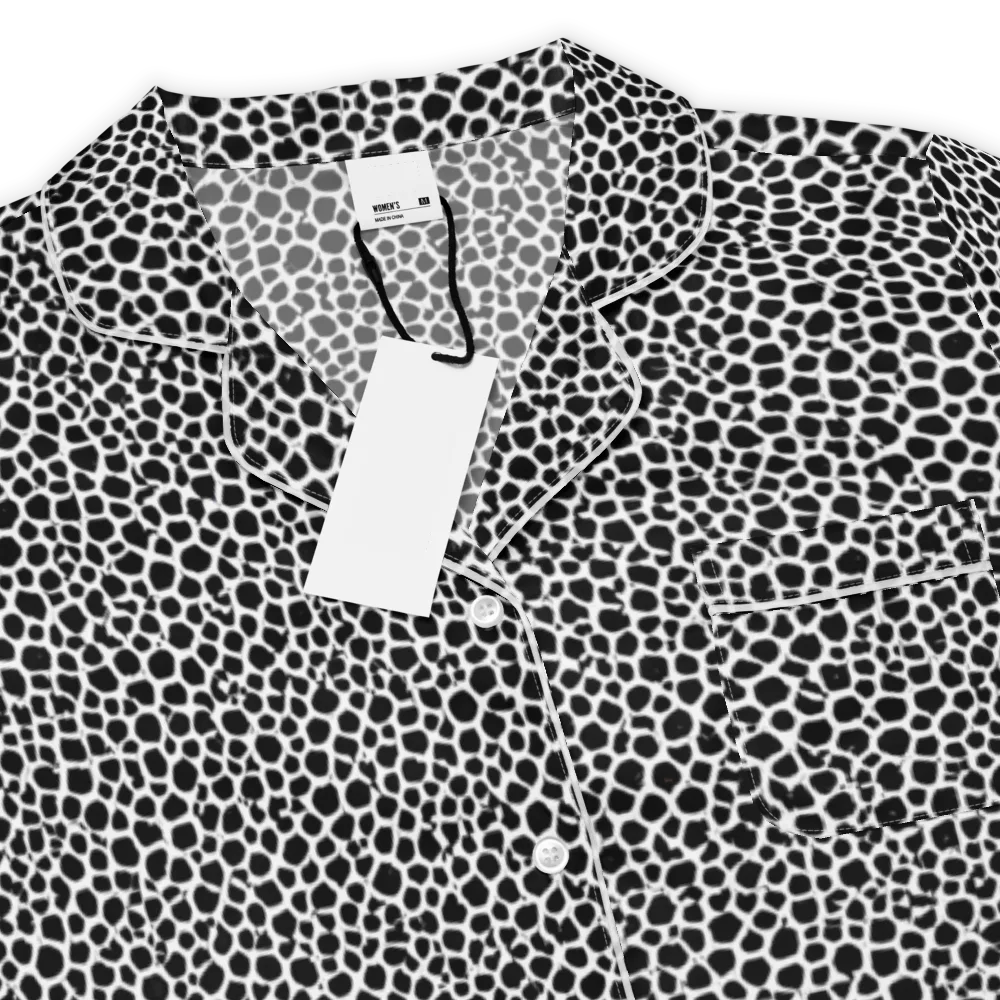 Obsidian Cellular on Women's Short Sleeve Pajama Top — Product details