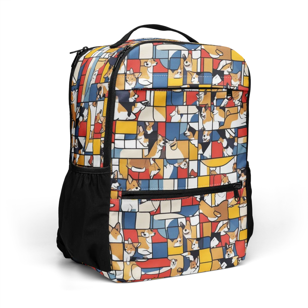Corgi Construct on Utility Backpack — Right Front