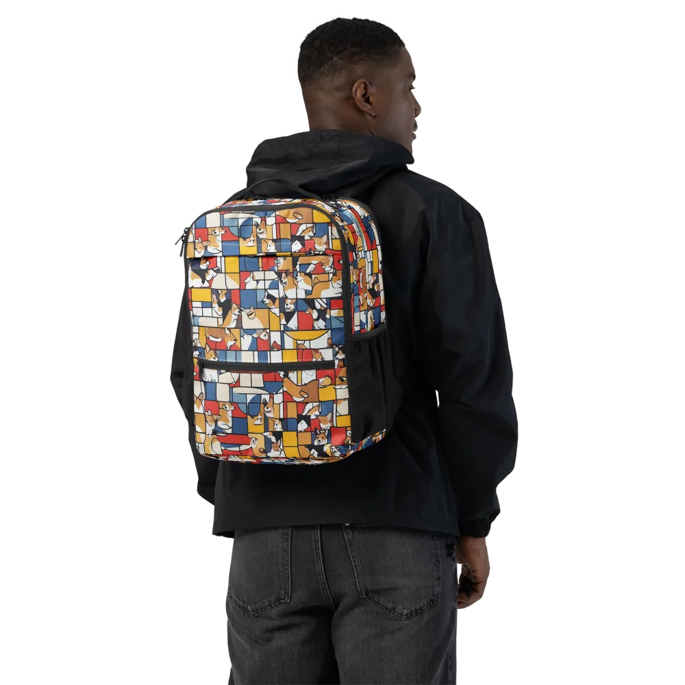 Corgi Construct on Utility Backpack — Back