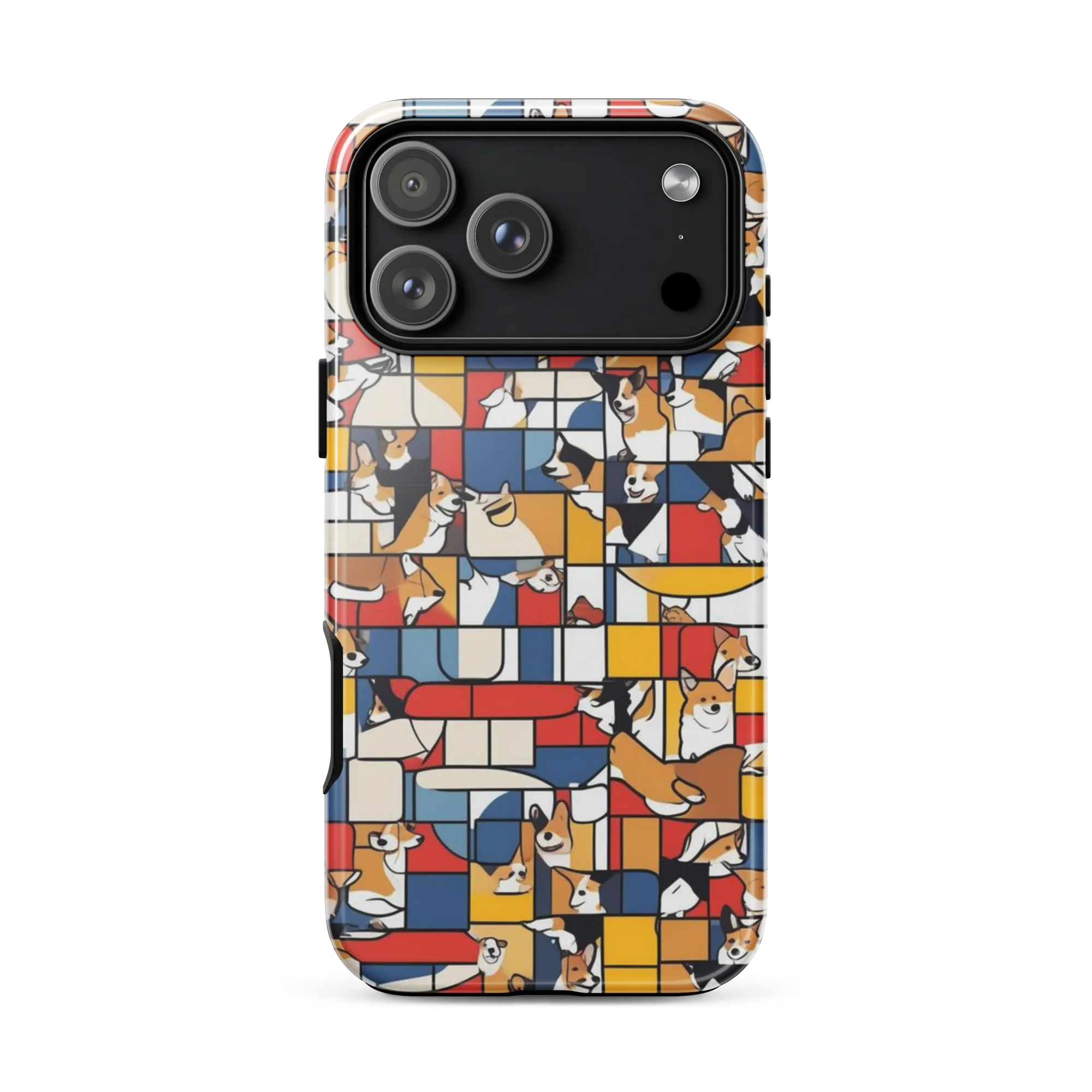Corgi Construct on Tough Case for iPhone® — Front