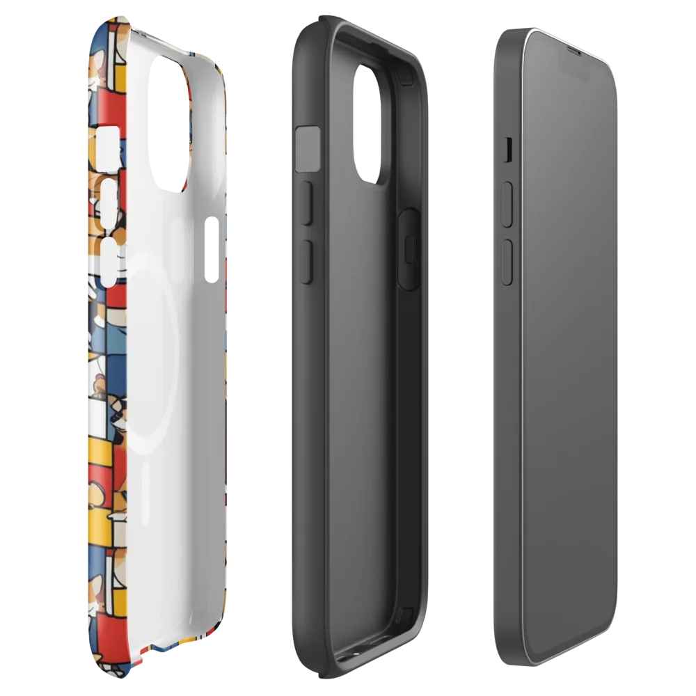 Corgi Construct on MagSafe Tough Case for iPhone® — Front