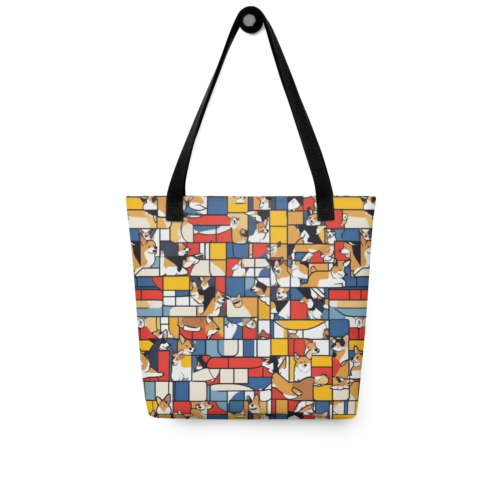 Corgi Construct on Tote Bag — Front