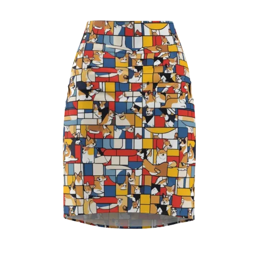 Corgi Construct on a Pencil Skirt